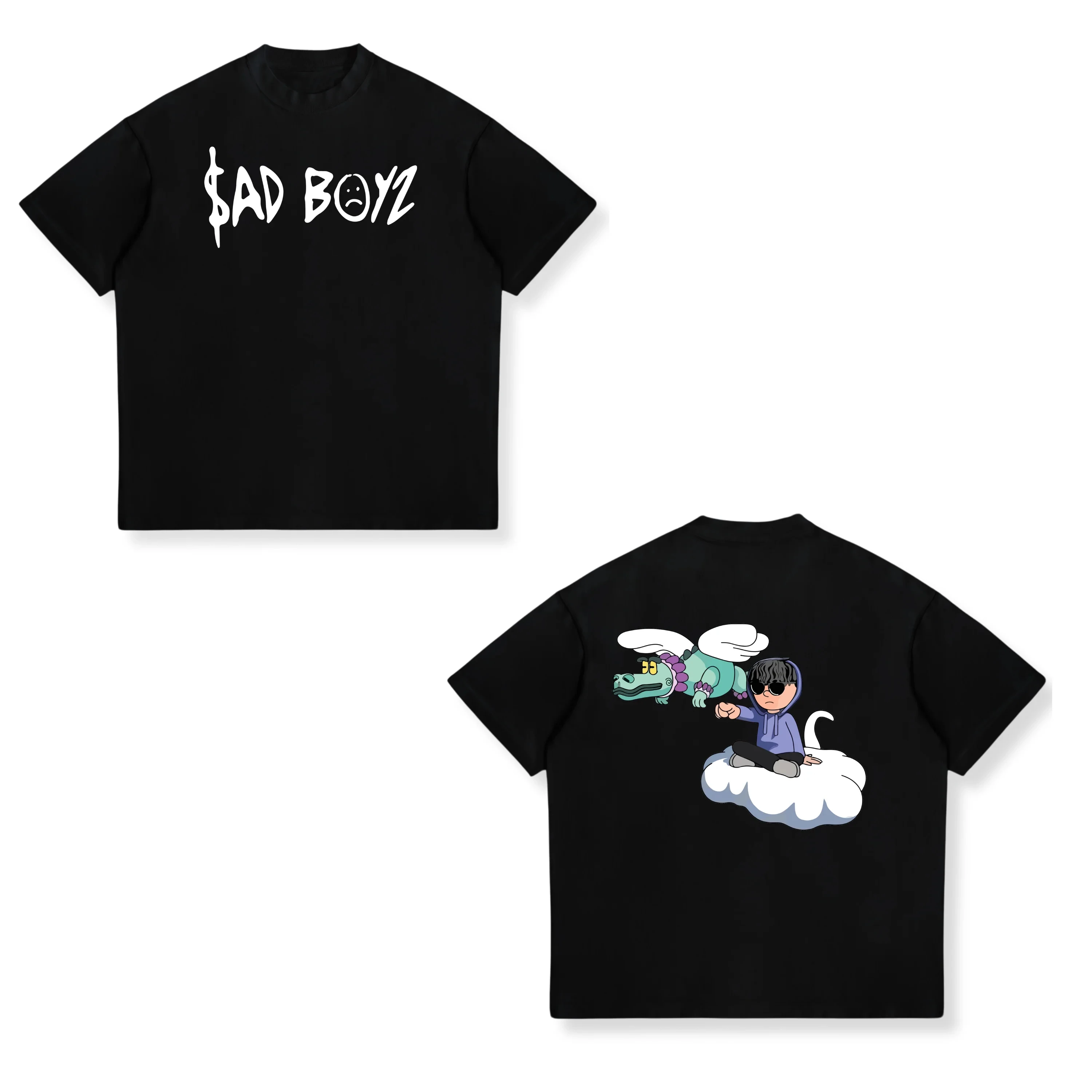Camisetas Junior H Merch Sad Boyz, ropa para hombre y mujer de Natanael Cano, camiseta clásica, ropa informal Unisex, camisetas gráficas de algodón