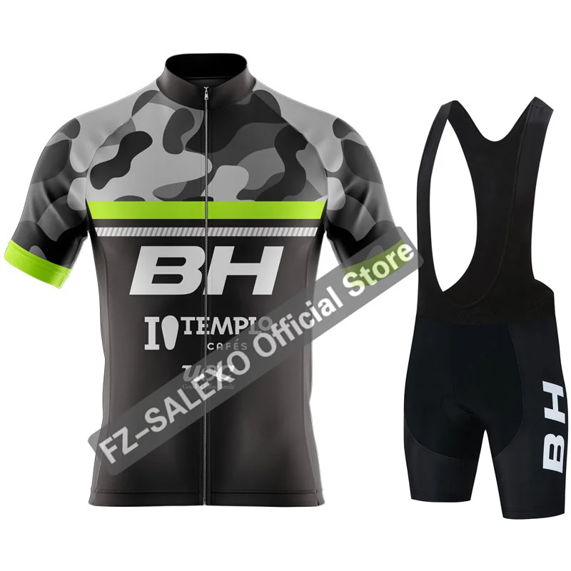 BH-Conjunto de Jersey de Ciclismo de manga corta para Hombre, Ropa transpirable, Conjunto de Ropa de Ciclismo para Hombre, verano 2024