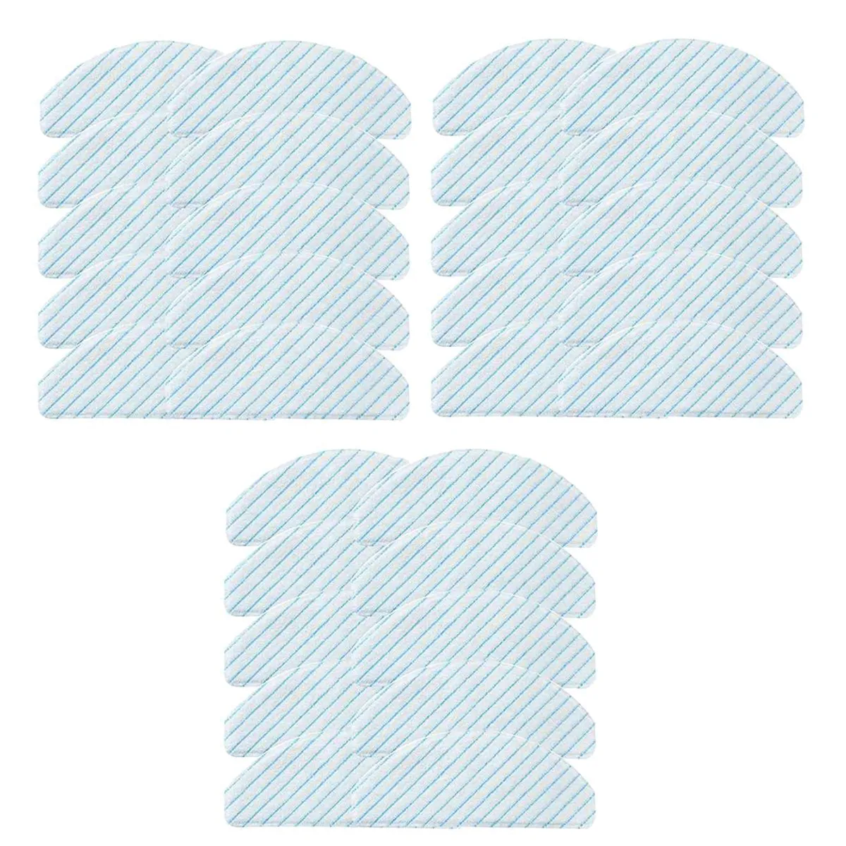 30Pcs for Ecovacs Deebot Ozmo T8 Aivi T8 MAX Robot Vacuum Cleaner Disposable Powerful Cleaning Cloth Mop Cloth