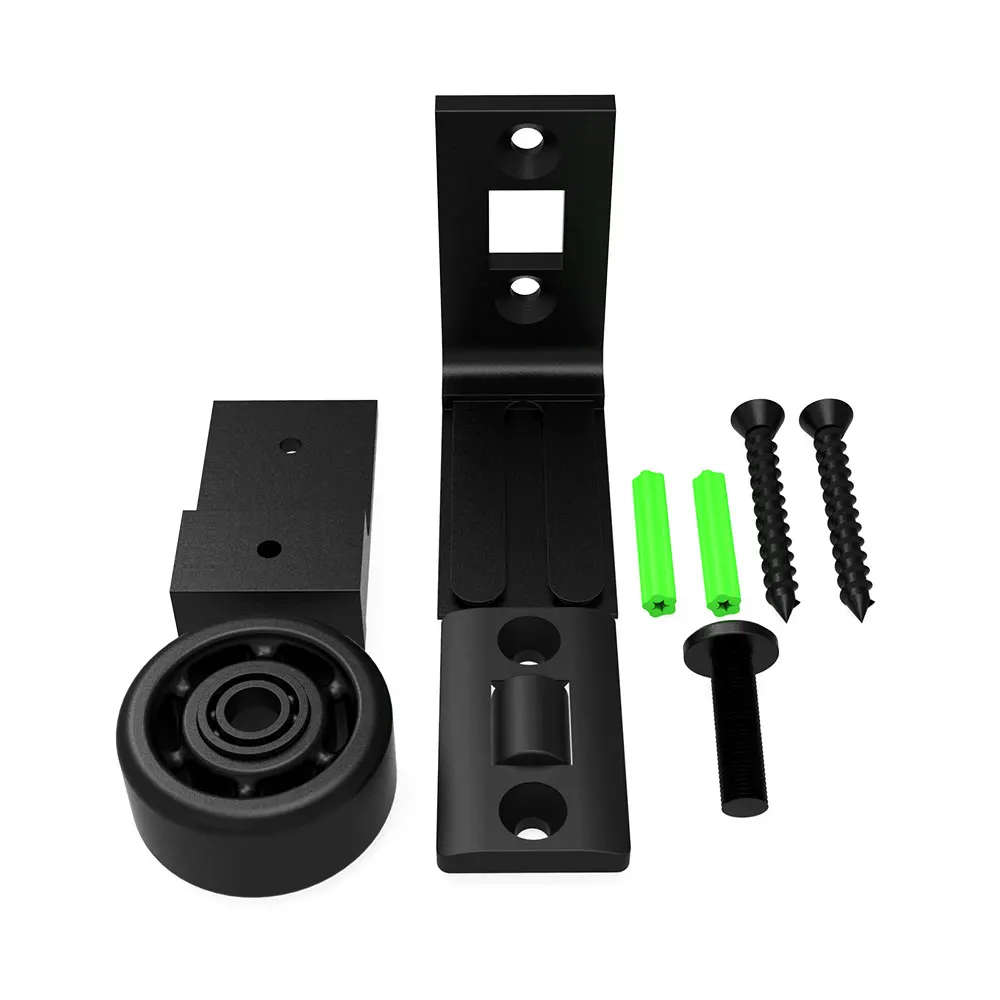 Panduan lantai pintu gudang, panduan pintu gudang geser yang dapat disesuaikan, panduan pintu pasang dinding, gaya Upgrade, lebar dapat disesuaikan