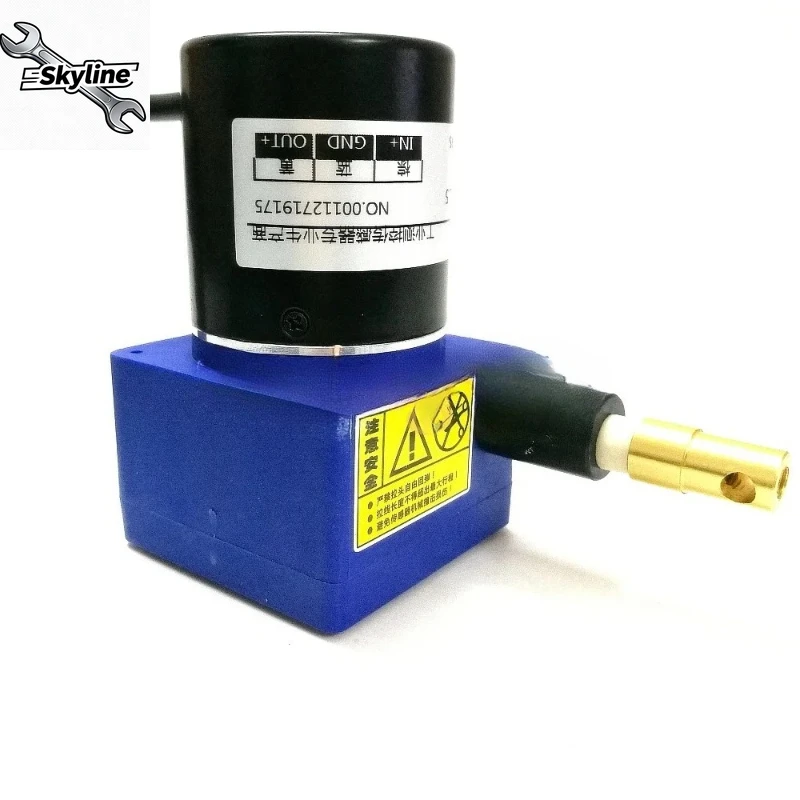 1000mm Pull Wire Encoder, Draw Rope Displacement Sensor 4-20mA/0-10V, Linear Position Transducer