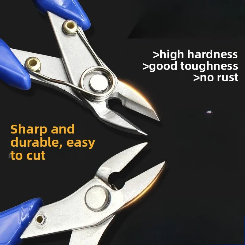 125mm Needle Nose Pliers & 170mm Diagonal Cutting Pliers, Stainless Steel Precision Pliers with Frosted Surface Finish