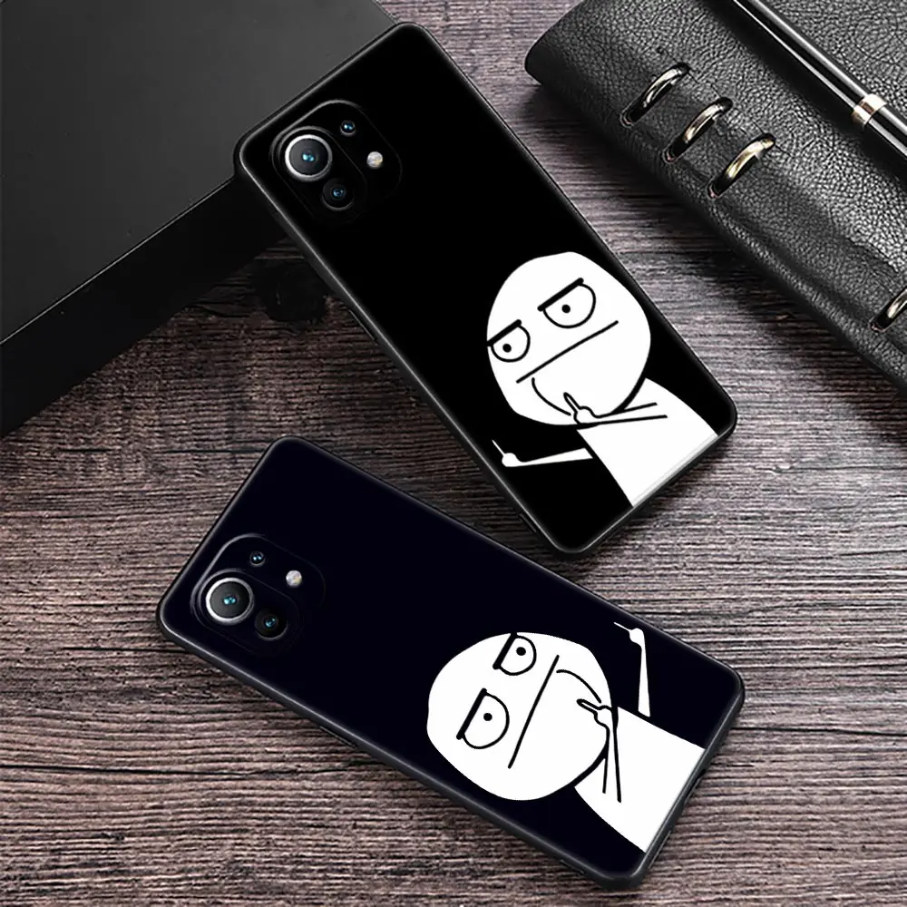 Funny Man Middle Finger Phone Case For Xiaomi 13T Pro Case Xiaomi 11 Lite 5G NE 12T 12 13 Pro 12 Lite 10 Back Cover Fundas Coque