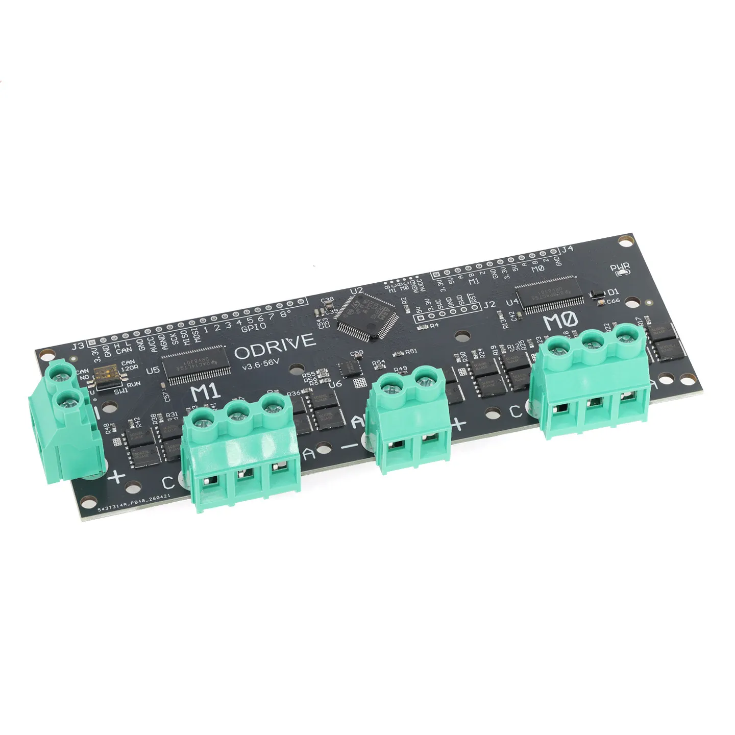 odrive-56v-v36-foc-bldc-servo-dual-motor-controller-module-stm32f4-microcontroller