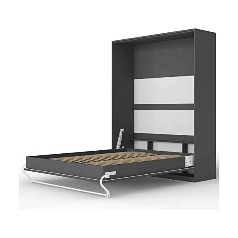 Easy Assemble Wall Mounted Folding Murphy Bed Vertical Space Saving Hidden Bed System for Home Guest Room Small Apartment