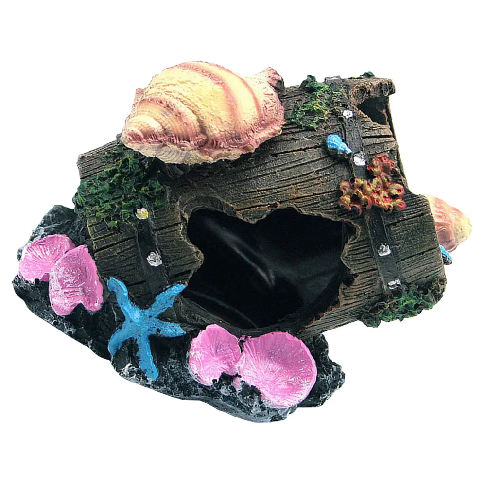 

Shell Decoration Aquarium nament Fish Tank Decorations Wine Barrel Artificial Retro Colorfast Underwater Safe Aquatic