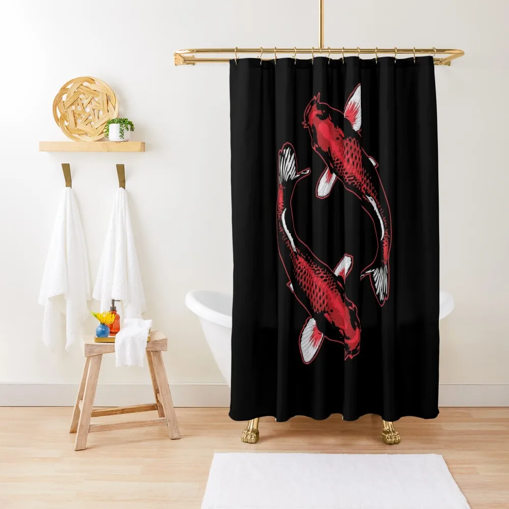 

Japanese Butterfly Koi Yin Yang Shower Curtain Anime Bathroom For Bathrooms With Beautiful Designs In The Bathroom Curtain