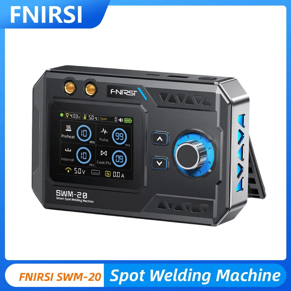 

Комплект для точечной сварки FNIRSI SWM-20 с цветным экраном, для самостоятельной сборки, для никелевых пластин и аккумуляторов 18650, 5000 мАч, мини-аппарат для точечной сварки