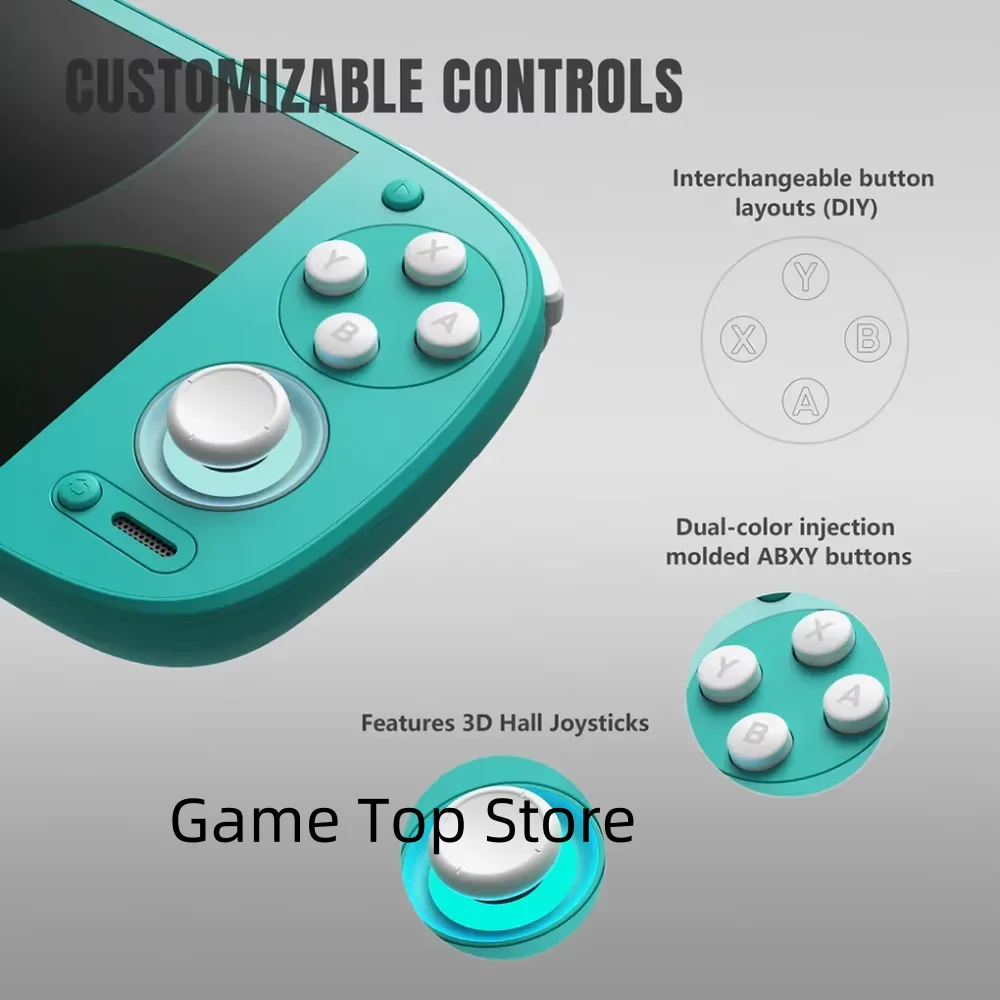 Retroid Pocket G2 Retro Handheld Video Game Console Gen 2 RPG2  Video Player 5.5 Inch AMOLED Android 15 512G PSP PS2