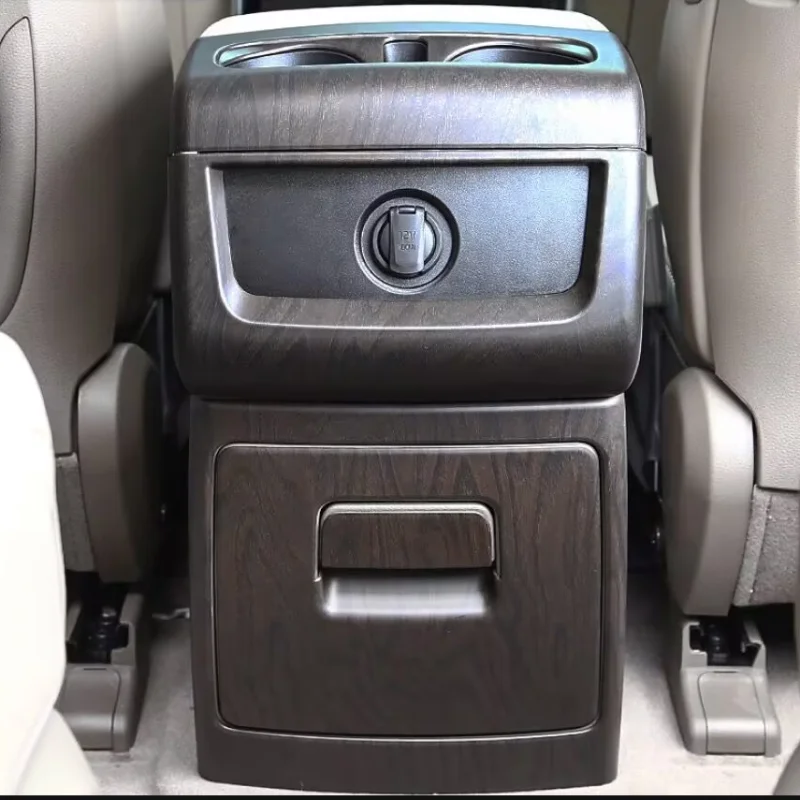 For Kia Carnival Sedona KA4 2021 2022 2023 Armrest box Rear exhaust outlet storage box protection decorative panel frame