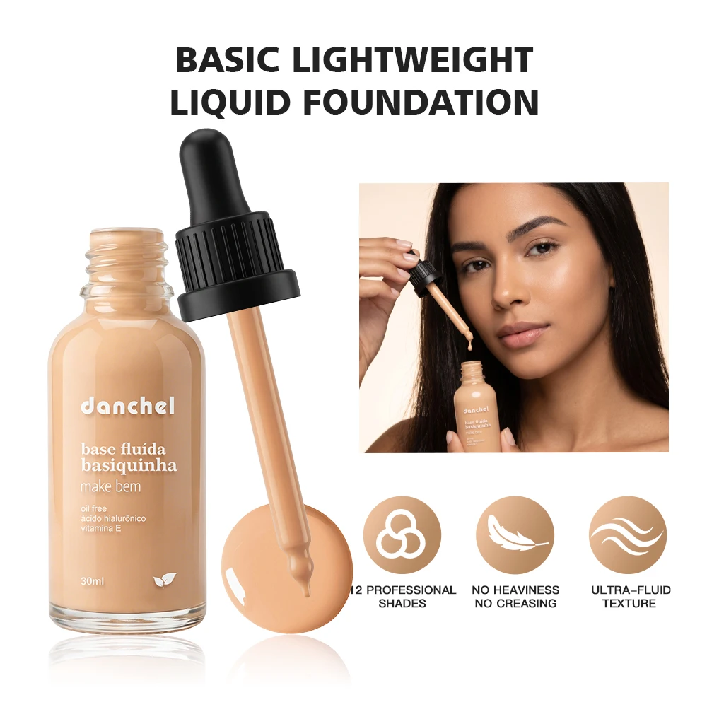 Lightweight Long Wear Foundation 3‑in‑1 Primer Setting Makeup Repair Waterproof Sweatproof Non‑greasy Buildable Sheer Coverage