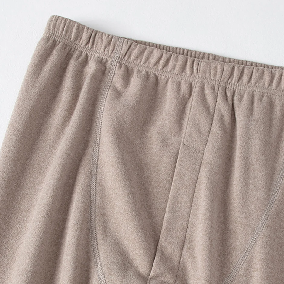 2/4 Stück Herren Einfarbig Einfache Herbst Und Winter Thermo-unterwäsche Bequeme Und Lässige Bottoming Unterwäsche Teenager Pyjama – Detail 19