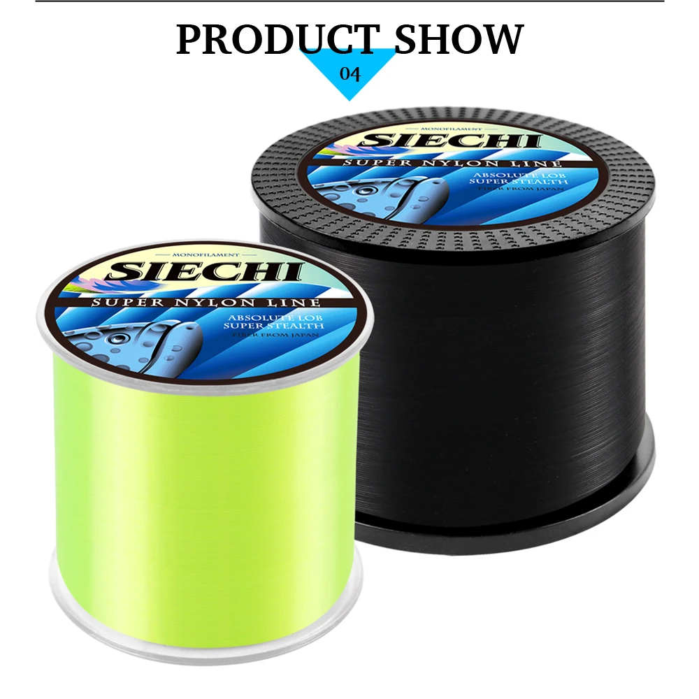 Superstarkes Nylon-Angelband 500m/1000m Langlebige Monofilament-Schnur für Süßwasser- und Salzwasserfischen – Detail 12