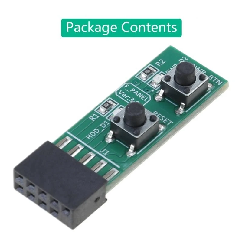 Adattatore della scheda Switch Onoff 2x5 per pin per PC desktop .066a