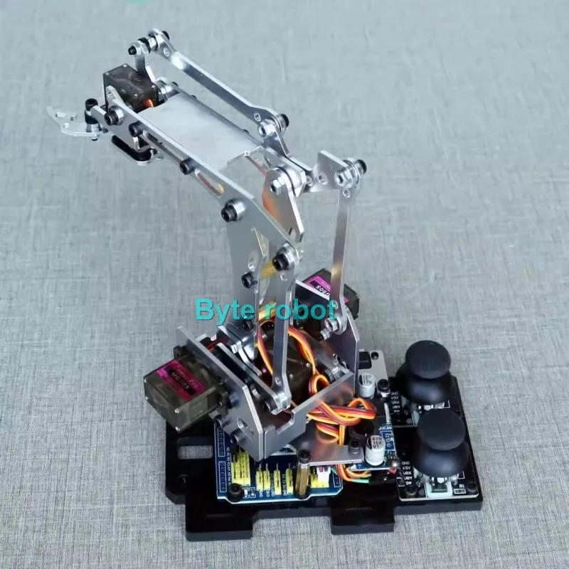 MG90S Metal MeArm 4 DOF Robot Arm Claw Joystick Control Servo Manipulator for Arduino Robot DIY Kit Programmable Mechanical Arm