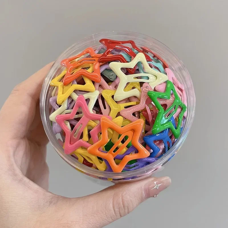 20 قطعة مقاطع الشعر الملونة ستار BB للفتيات الأطفال جميل الشعر تزيين دبابيس الشعر باريت أغطية الرأس إكسسورات شعر الأطفال #4