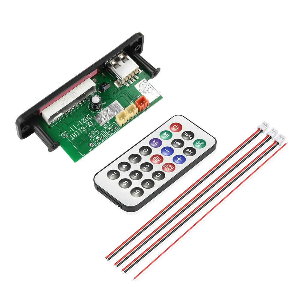 DC 6-18V 2*20W BT Decoder Board with Amplifier MP3 FM Decoder with Recording Call Lossless Motherboard WMA WAV APE FLAC