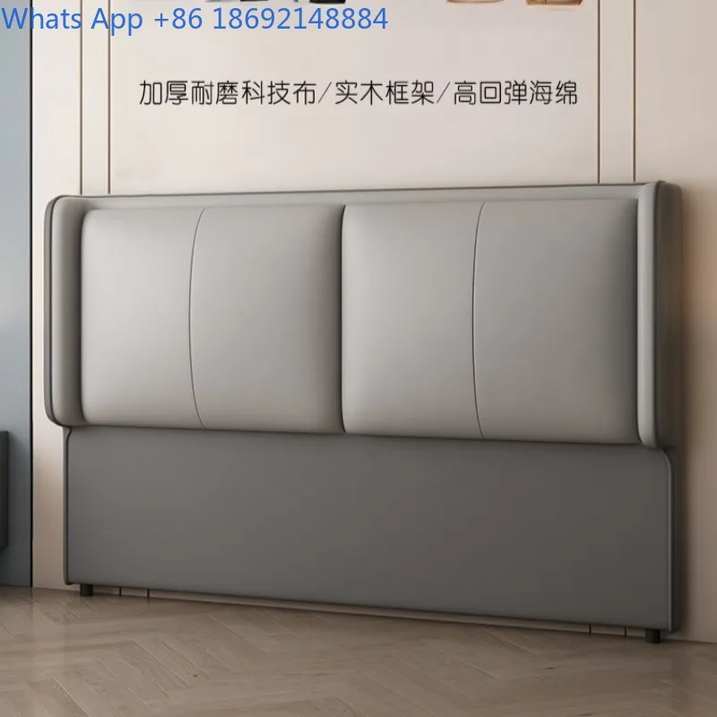 Soft Cushion New Style Solid Wood Light Luxury Floor Modern Technology Simple Super Bed Headboard Cover