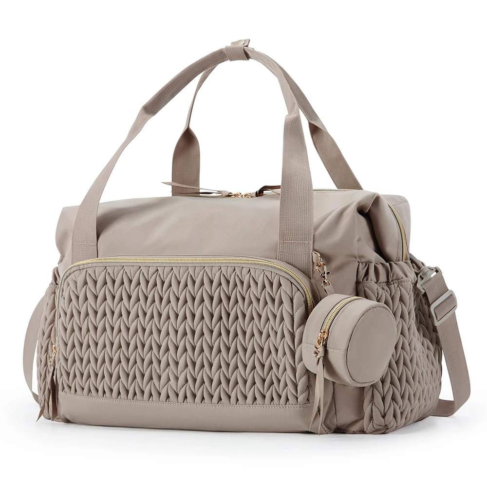 

Diaper Tote Bag Large Capacity Travel Lightweight Diaper Shoulder bags Hospital Labor Delivery Baby Handbag with Pacifier Case