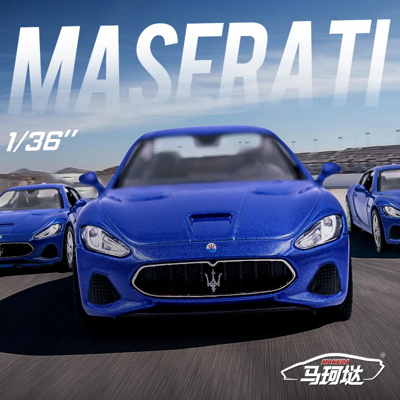 1/36 Maserati GranTurismo MC Super Sport Toy Car Model For Children RMZ CiTY Diecast Miniature Pull Back Collection Gift Kid Boy