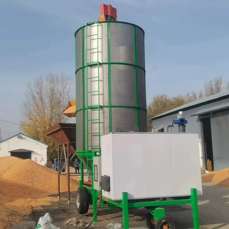 Customized Agriculture Almond Small Dryer Machine Corn Grain Driers Mini Mobile Paddy Dryer