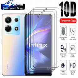 4PCS For Infinix Note 30 4G 6.78 Screen Protective Tempered Glass On InfinixNote30 Note30 5G X6833B X6716B Protection Cover Film