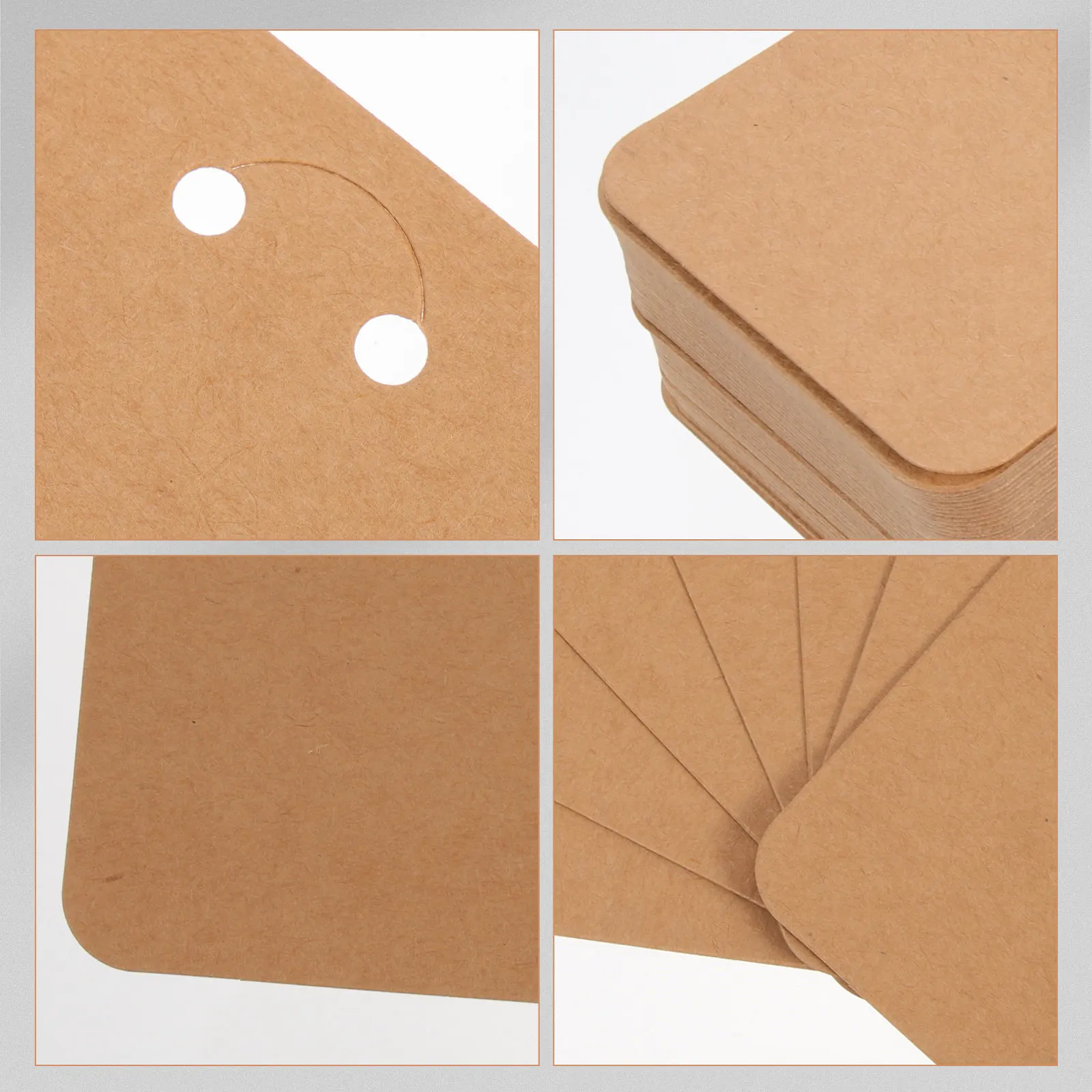 

1Set Keychain Display Cards Paper Jewelry Packaging Display Cards with Self Sealing Bags for Key Rings Necklaces Earrings