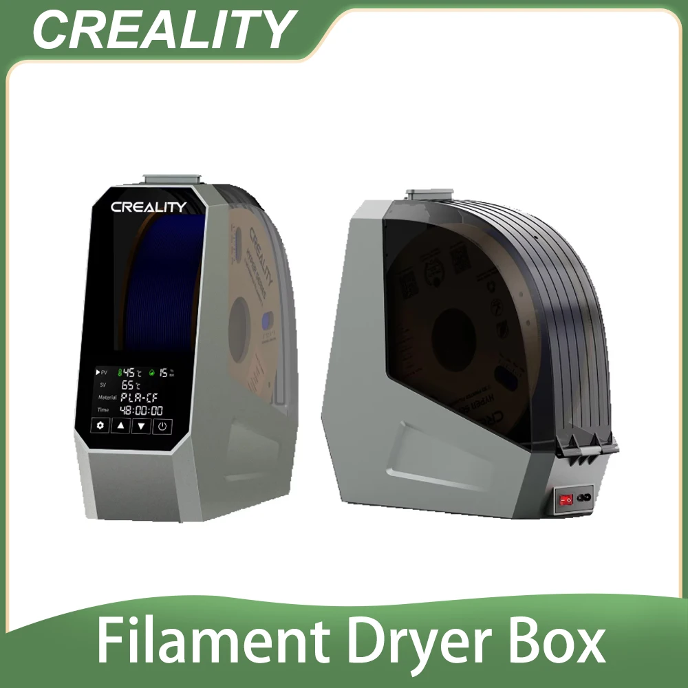 

Creality Space Pi Filament Dryer Box Filament Storage Dehydrator 360°Hot-air Adjustable Temperature 45℃-70℃ Heating 0-48h Time