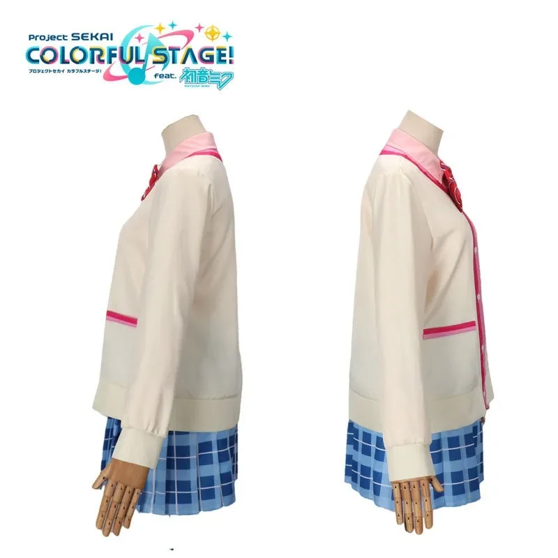 Anime Akiyama Mizuki Progetto Sekai Colorato Costume Cosplay di Scena Ragazze Quotidiano JK Uniforme Scolastica Donne Abiti di Carnevale di Halloween