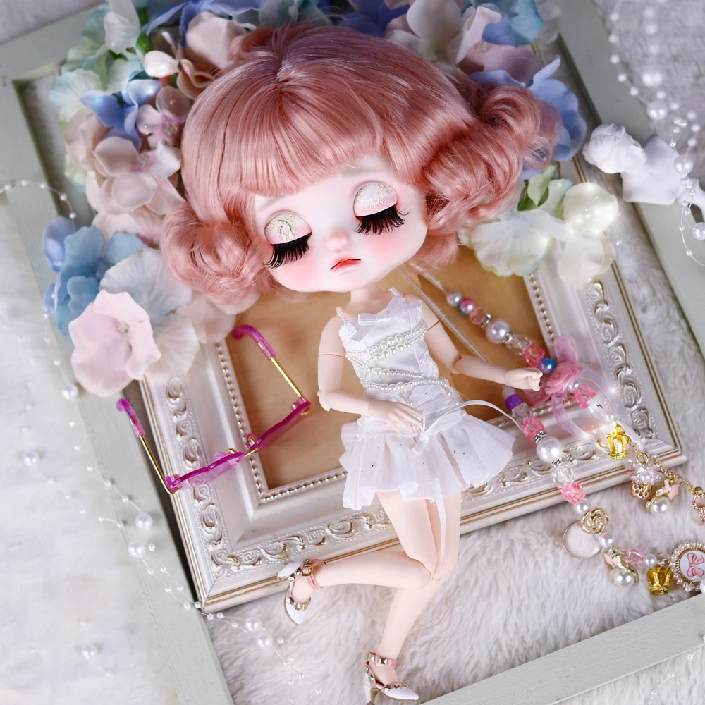 ICY DBS Blyth Doll Doll 1/6 Jointed 30cm Hand-Painted Set with Sad Expression BJD Toy Fashion Gift