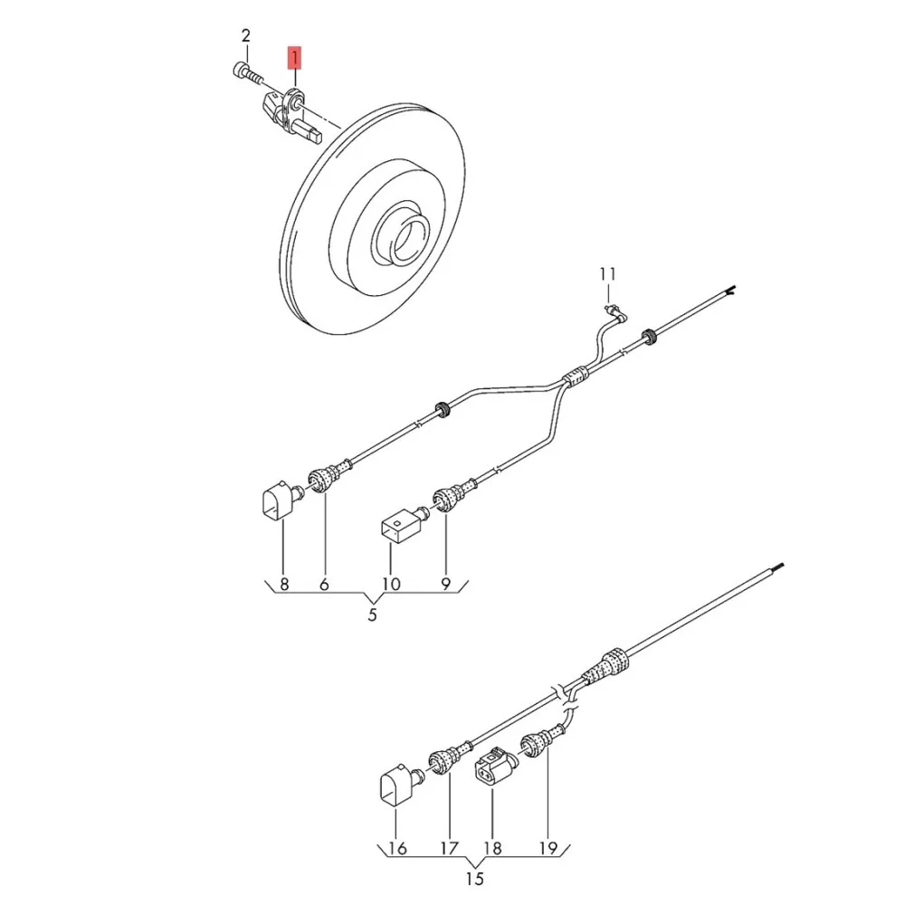 1 conjunto abs sensor de velocidade da roda wht003856 wht003857 para audi q3 a3 s3 vw passat b6 golf mk5 besouro bora touran wht003858 wht003859