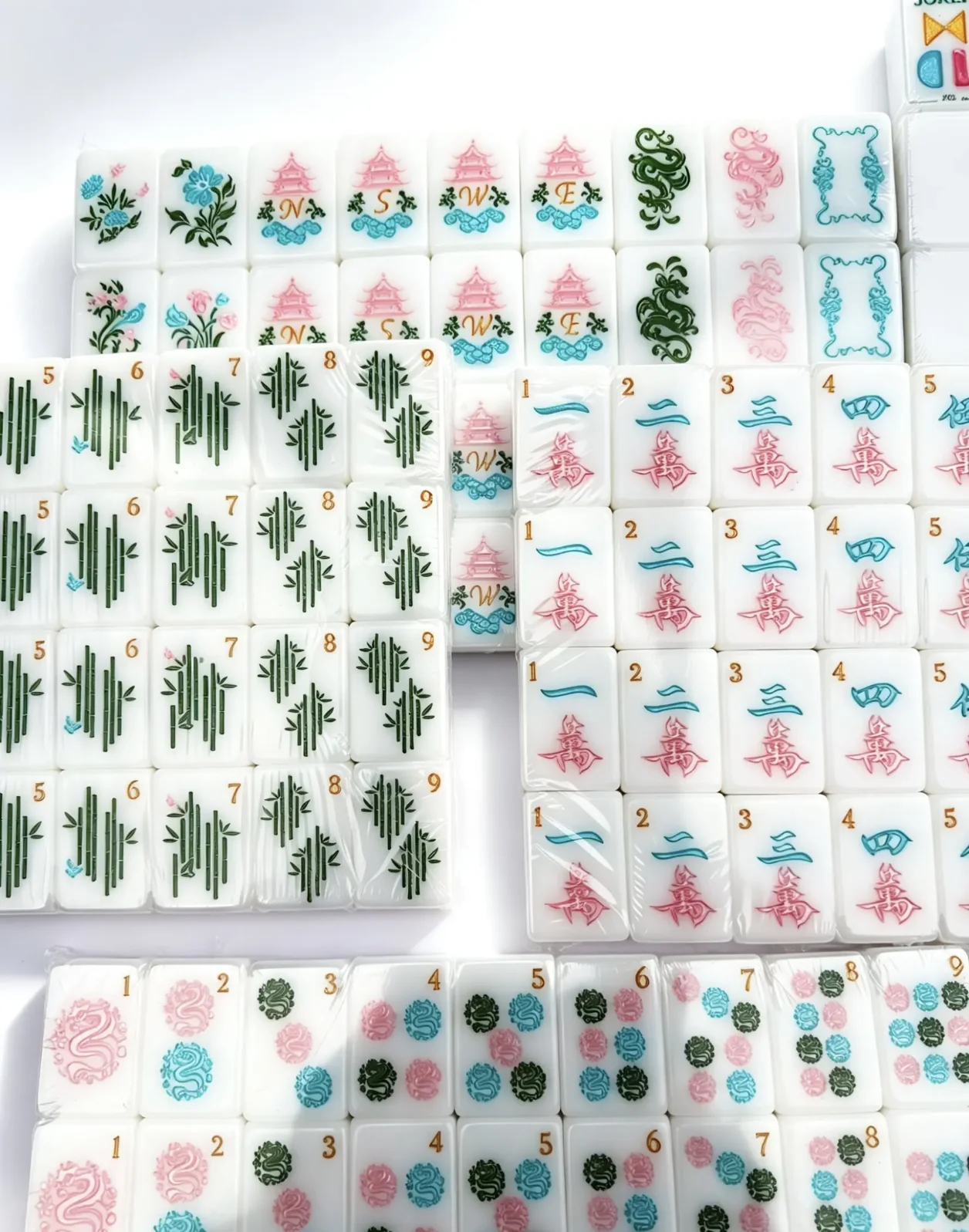 Original  Retro Style Acrylic American Mahjong Set 160 Tiles 36mm Hand-crafted Perfect for Family Gatherings & Christmas Gifts