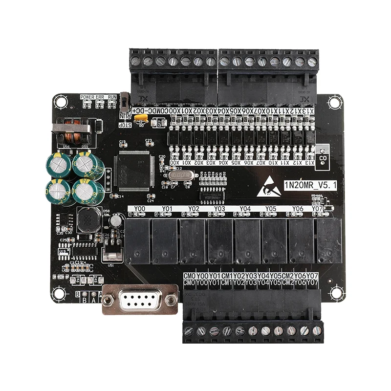 Placa de control PLC STM32F103 FX1N-20MR de 32 bits para relé de 12 entradas y 8 salidas 24 VCC con carcasa