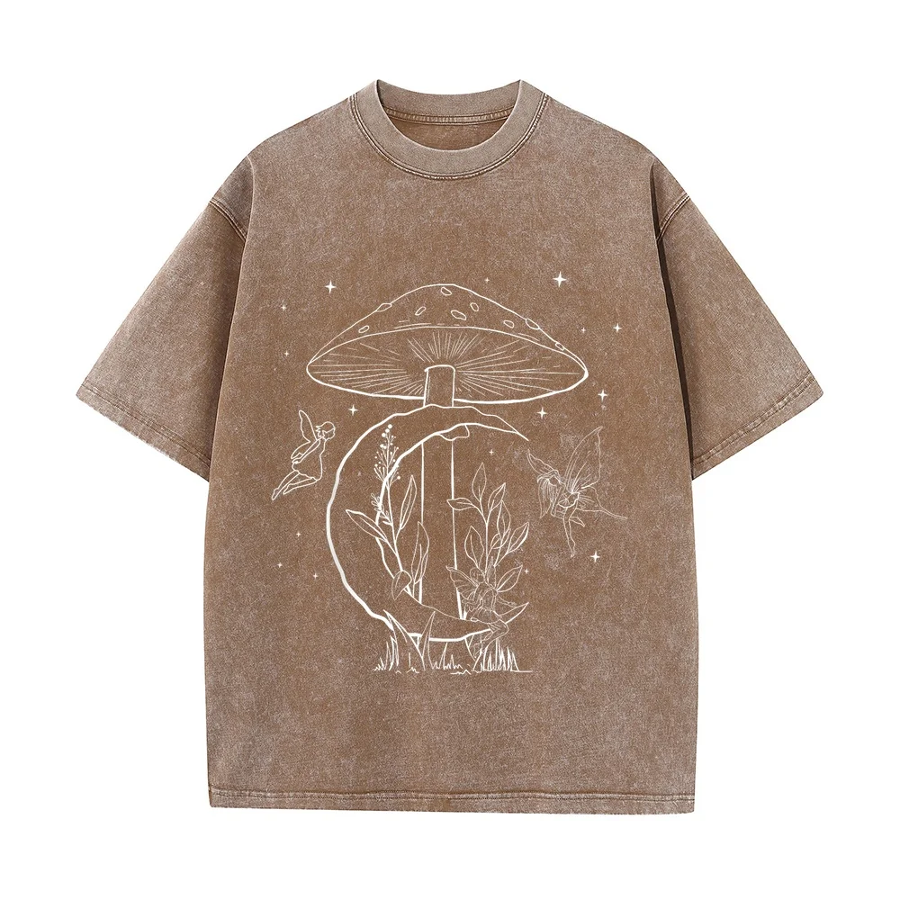 Fairycore Aesthetic Fairy Core Grunge Mushroom Moon Fairies T-Shirt Novità In Top E Magliette Koszulki Męskie Camisetas Para