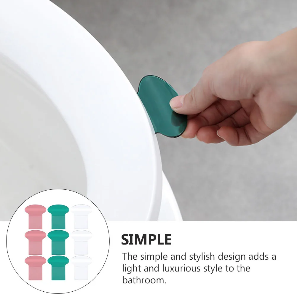 

9pcs Toilet Seating Lifter Handle Durable Plastic Anti-Touching Tool For Hygienic Lid Operation Bathroom Accessories