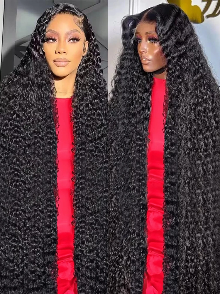 

CEXXY 200% 40 46 дюймов Глубокая волна 13x6 13x4 HD Парик из натуральных волос на кружеве Свободные вьющиеся волосы 360 Полный парик фронтальной части шнурка Человеческие волосы