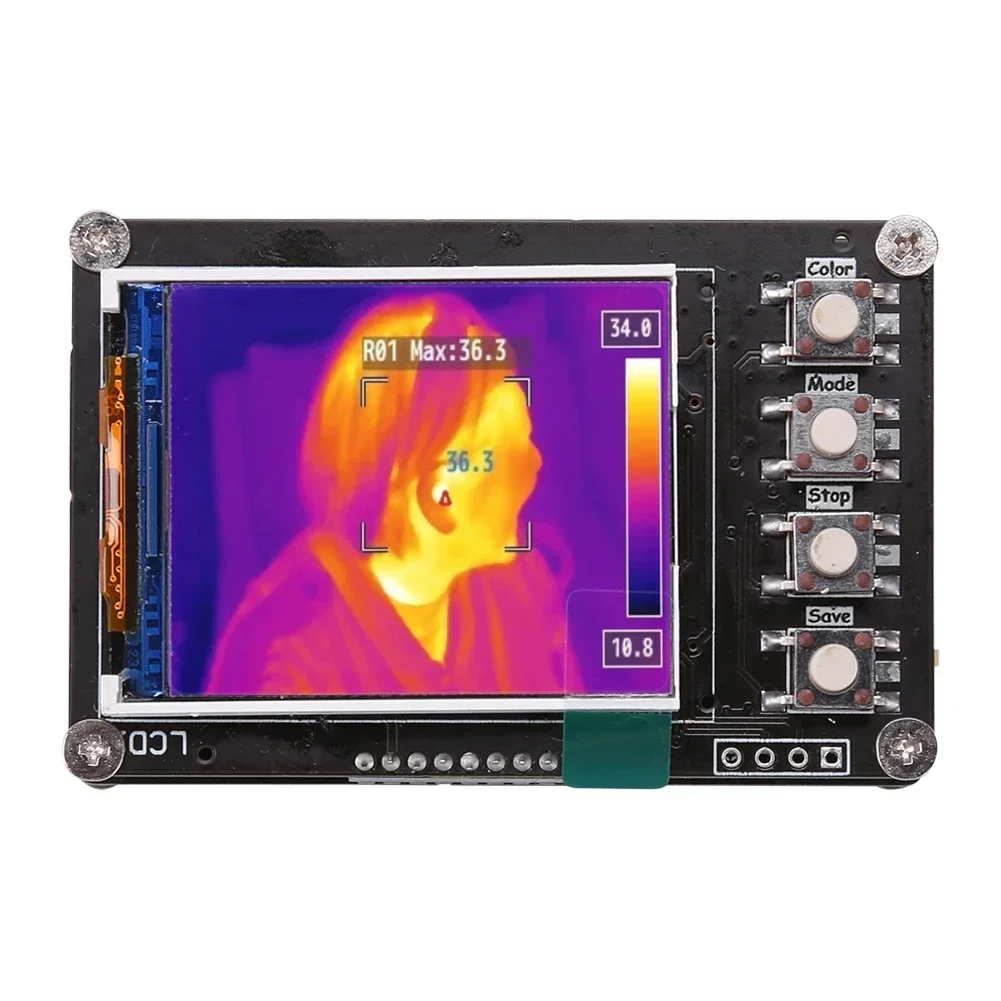 

Infrared Thermal Imager AMG8833 Thermal Imaging Camera Temperature Sensors 1.6 Inch TFT Display Screen 10Hz Data Refresh Rate