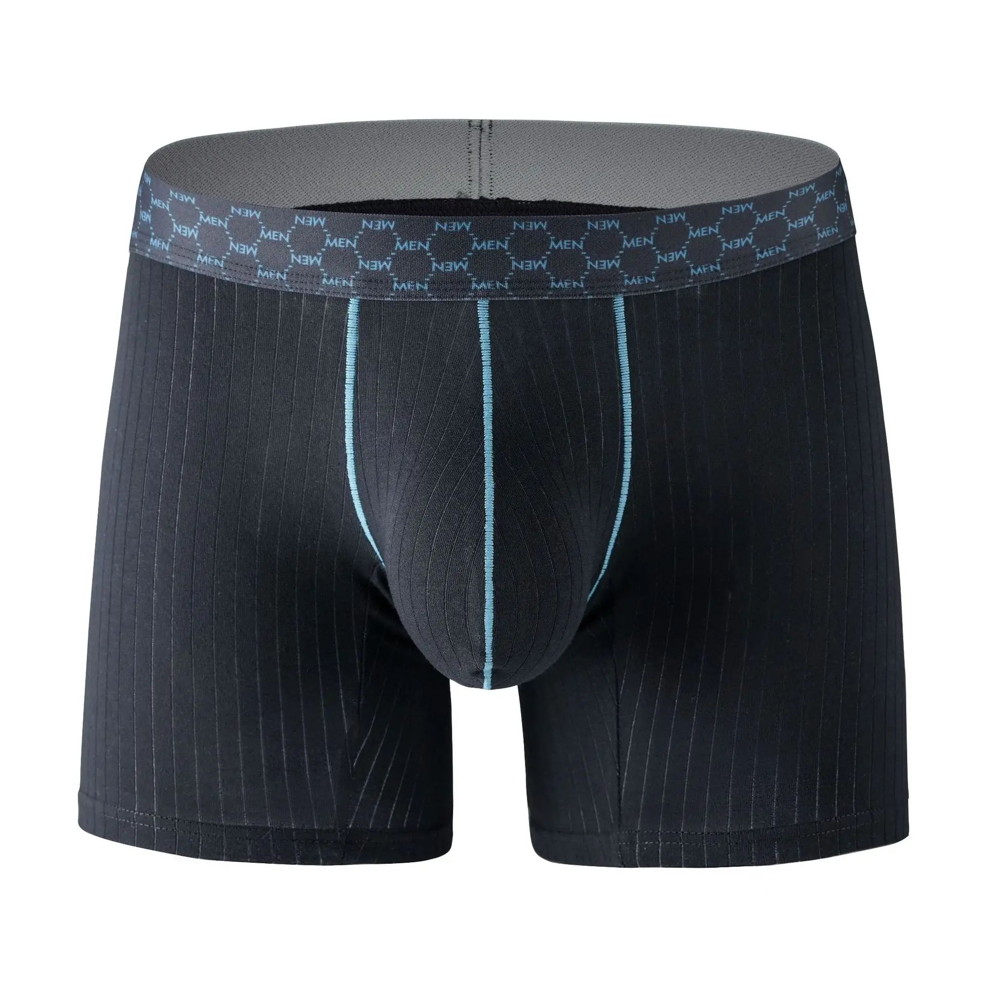 Mens Underwear Cotton Boxers Shorts Hombre Breathable U Convex Pouch Panites For Man Strip Middle Waist Underpant Cueca L-XXL