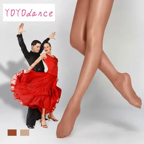 브랜드 고품질 여자 숙녀 여자 반짝 이는 반짝이 광택 라틴 볼룸 댄스 Shimmery Collant Shimmer Footed Tights