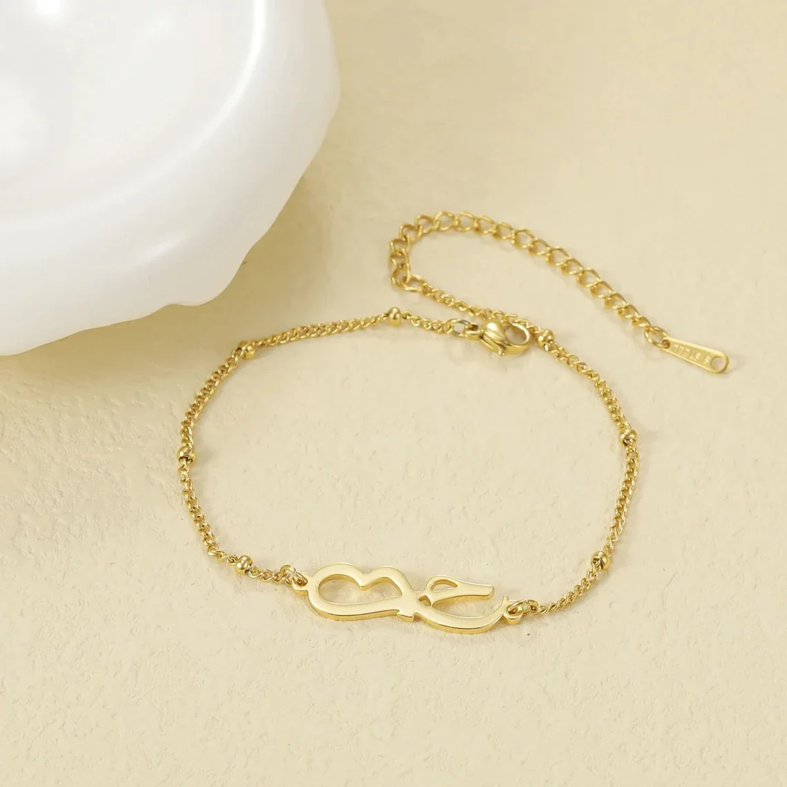 

Изготовленный на заказ браслет с символом бесконечности, персонализированные позолоченные украшения с регулируемой цепочкой, уникальные тематические браслеты с символами, Рождество