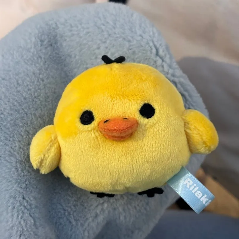 Cartoon San-X Kiiroitori Braids Plush toy Coin Purse Stuffed Yellow Chick Toy Keychain Candy Roller Carrot Mini Bag Pendant Gift