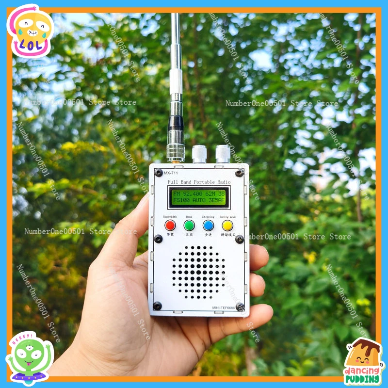 MX711 High Sensitivity Radio TEF6686 DSP Full Band Receiver LW MW SW FM Broadcast Professional Radio