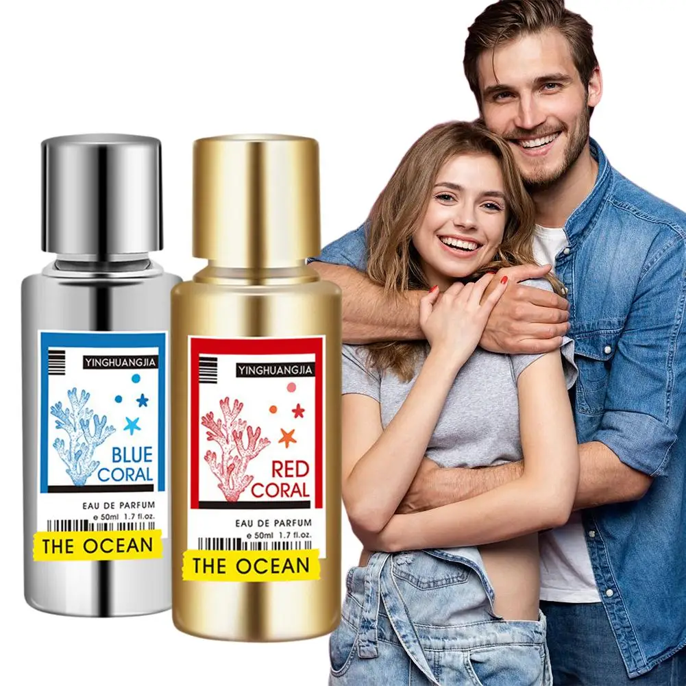 Perfume piloto para homens e mulheres, fragrância de feromônios de coral vermelho, perfume leve e neutro de longa duração, momentos românticos diários