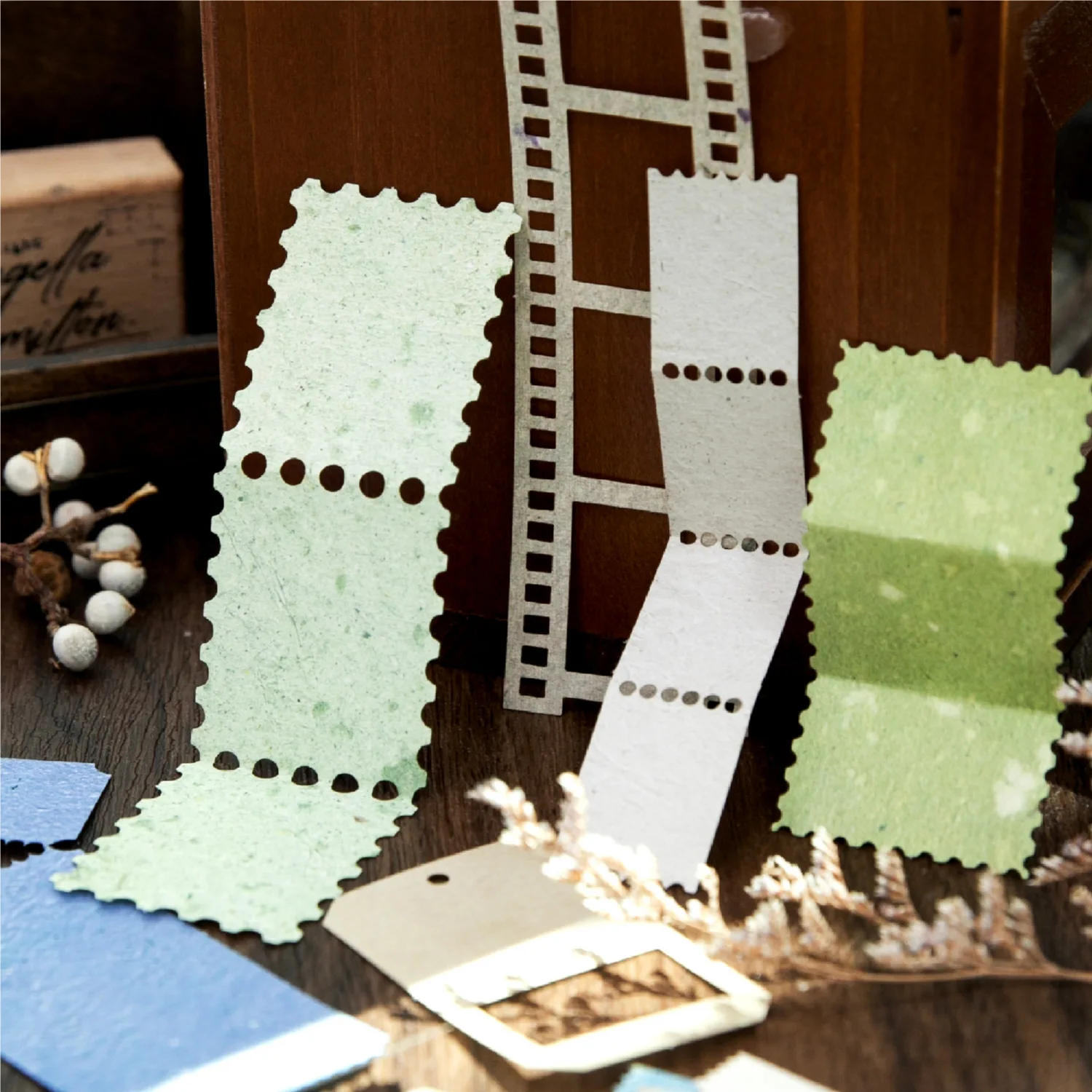30pcs/lot Memo Pads Material Paper Time Between Pages Diary DIY Scrapbooking Junk Journal Retro Background Decoration Paper