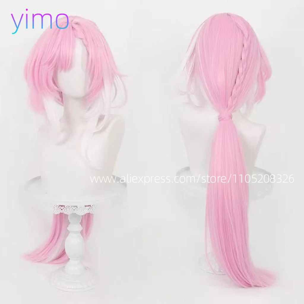 

Game Honkai Impact 3 Elysia Cosplay Wig New Elysian Realm Ellie Miss Pink Elf Erishia Cosplay Hair For Hallowmas Party Adult