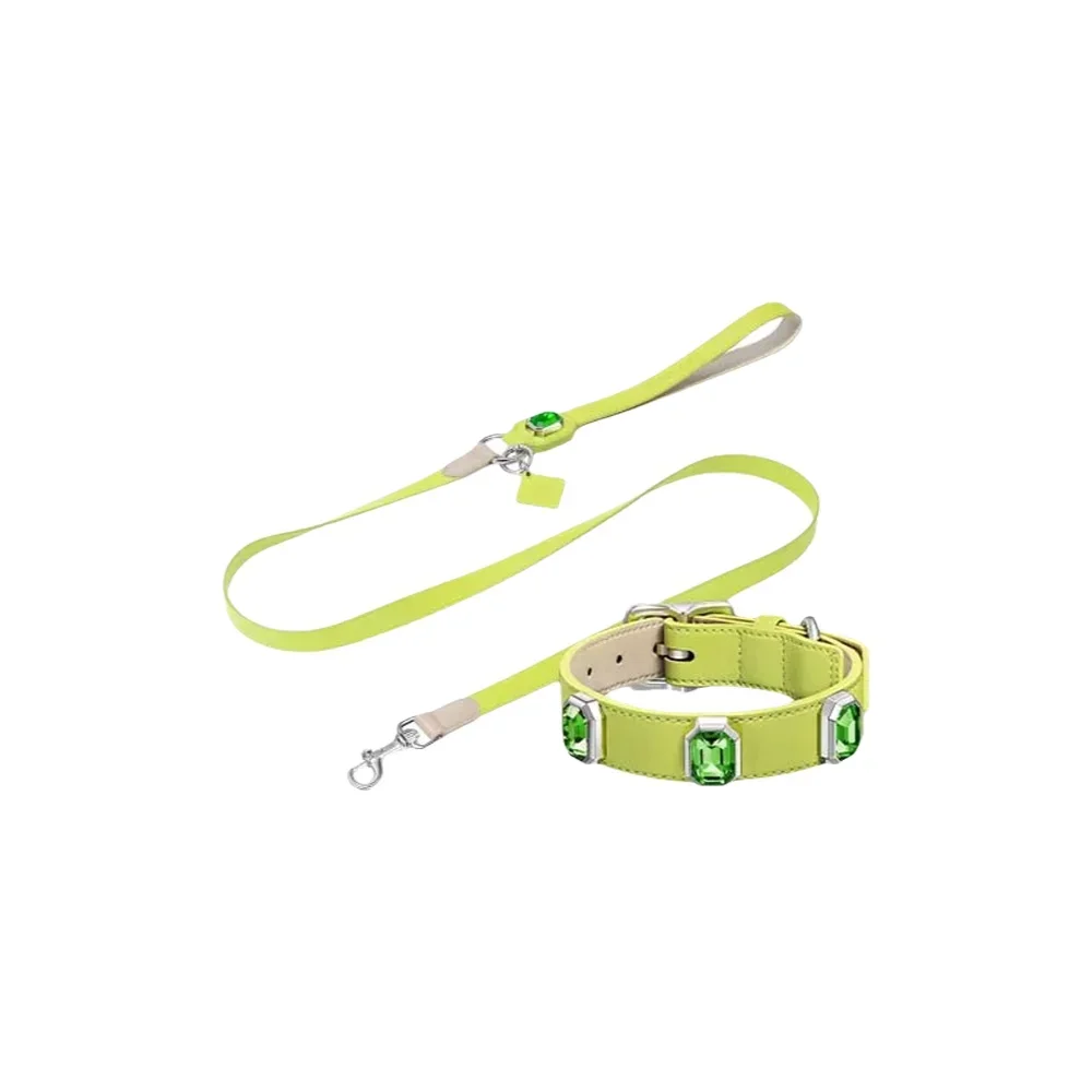 

7-цветный поводок для маленьких собак, набор высококачественных больших бриллиантов, роскошный сверкающий дизайн, блестящие стразы, ожерелье для кошек и собак, продукт для домашних животных