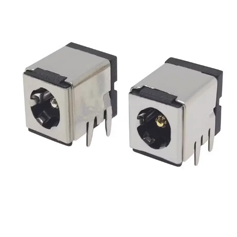 DC-007B monitor notebook power socket with iron shell bracket 5.5*2.1/2.5MM gold-plated copper core pin