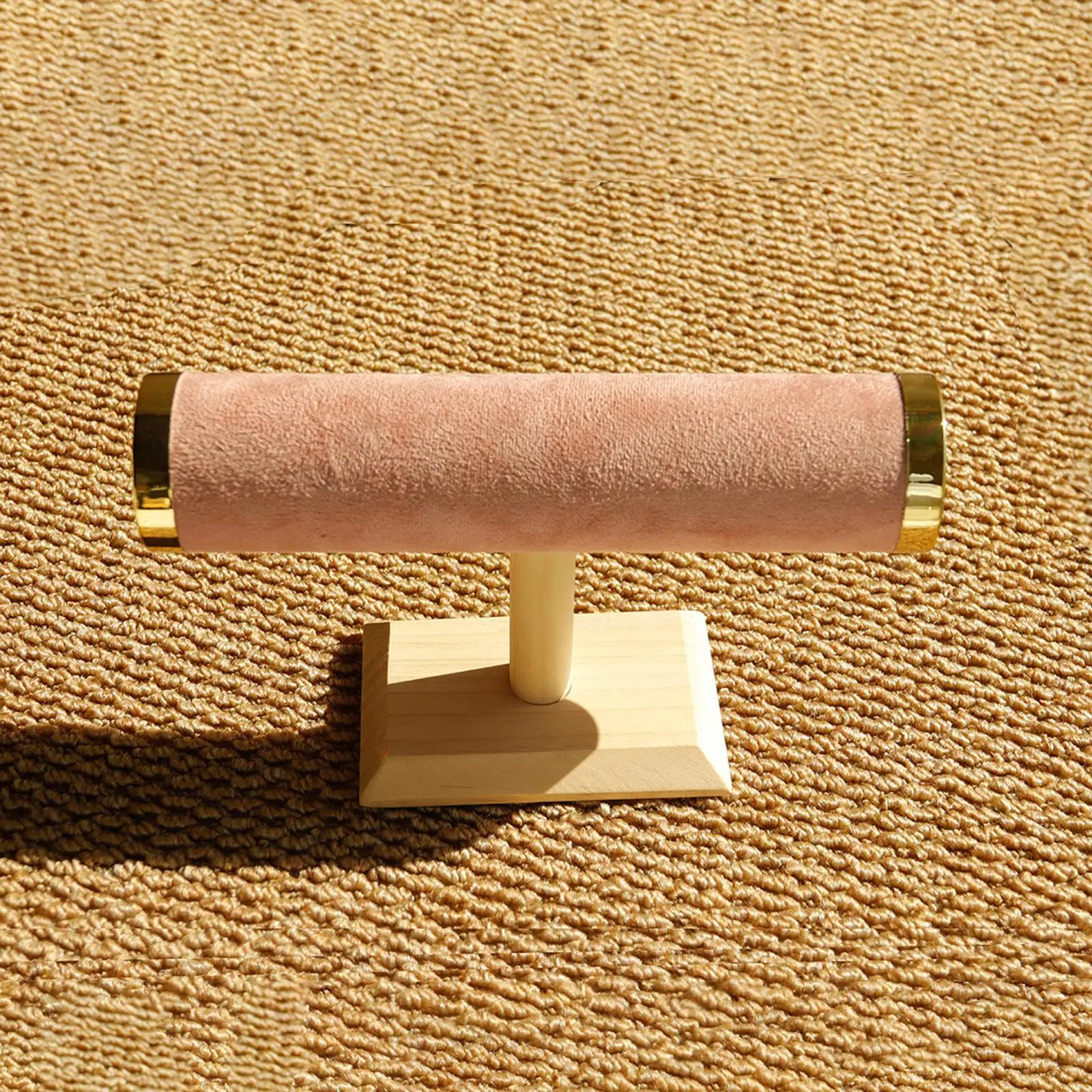 

Настольный органайзер для украшений: деревянная подставка с бархатным покрытием для браслетов, ожерелий, часов и браслетов-обручей для розничной торговли или домашнего использования