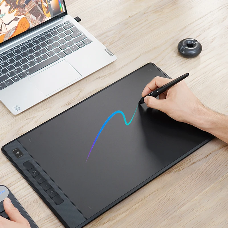 13.6x8.5inch 6 Press Keys Electronic Digital Pen Drawing Tablet G930L Support Wireless Connection