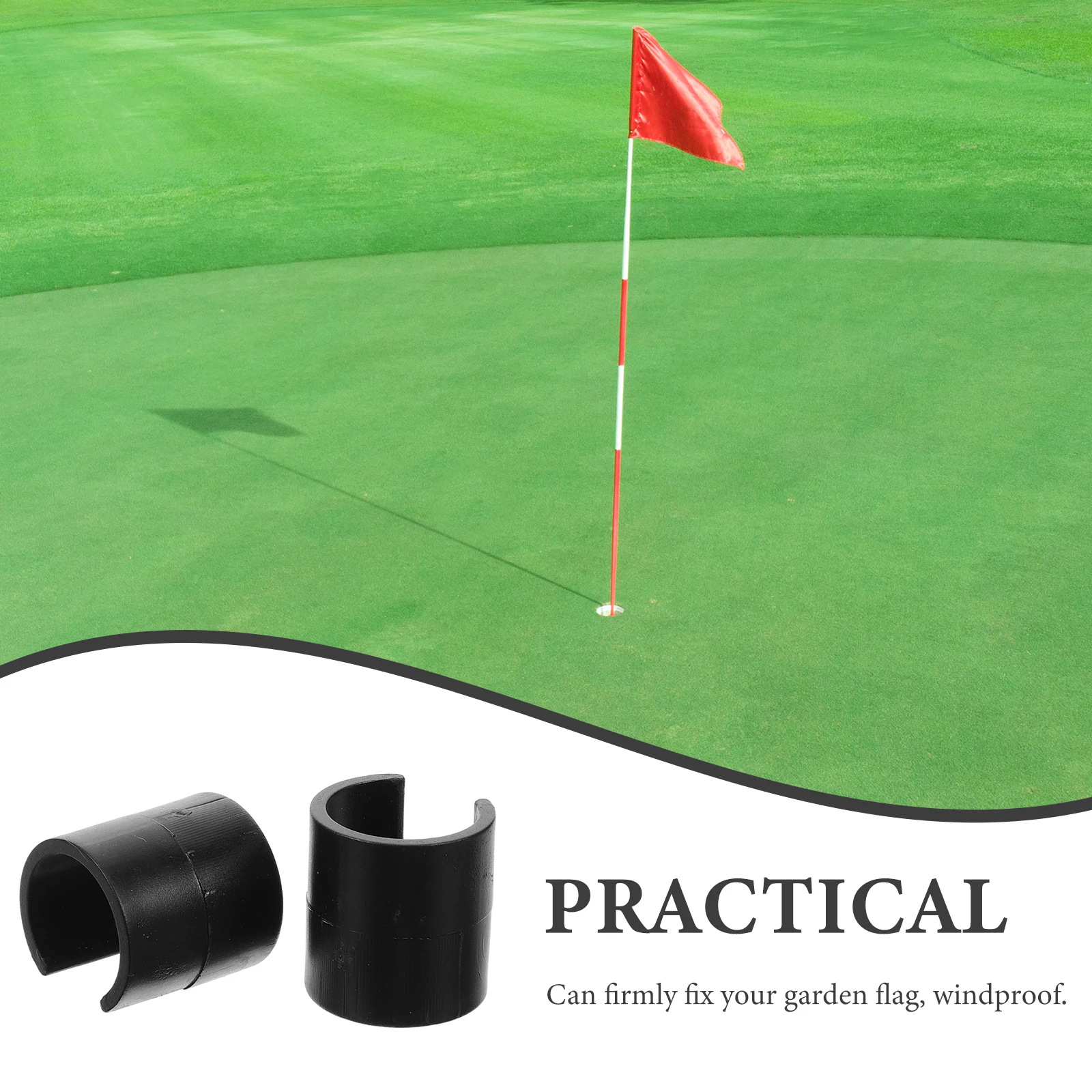 

10Pcs Garden Flag Clips Rugged Lightweight Plastic Stoppers for Outdoor Flag Fixing Wind Resistant Clamps Yard Tools